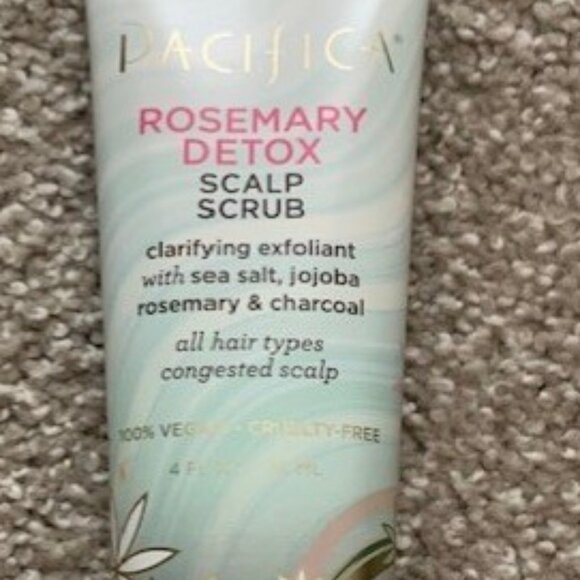 NEW Pacifica Beauty Rosemary Detox Scalp Scrub Pineapple Curls Cond. + Tote - Picture 2 of 13